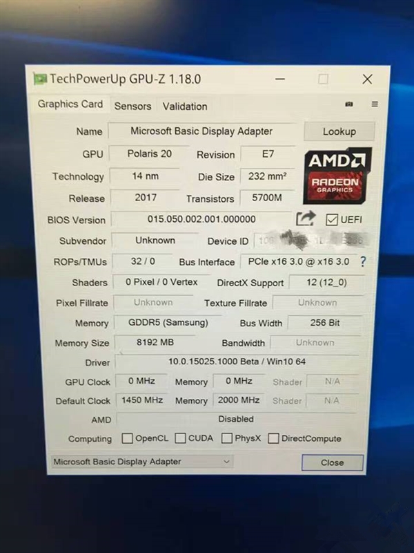 AMD RX 580 GPUzͼأƵʼ