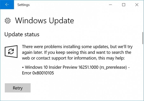 Windows 10°Build 16251û